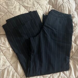 NY&Co. Black Pinstripe Trousers